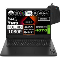 HP Omen 17 DB0019NT A44QQEAP09 Harici GeForce RTX 4070 AMD Ryzen 7 8845HS 96 GB DDR5 Ram 4 TB SSD 17.3 inç Full HD Windows 11 Pro Oyuncu Laptop + Zetta Çanta