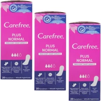 Carefree Organik 3 Adet 20'li Normal Günlük Ped