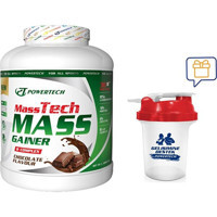 Powertech Çikolata Aromalı 30 Servis Kas Yapıcı Gainer 3600 gr Toz + Shaker