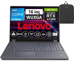 Lenovo Thinkpad P16 Gen 2 21FA000ETXW46 Harici GeForce RTX A1000 Intel Core i7 13700HX 192 GB DDR5 Ram 11 TB SSD 16 inç Full HD Windows 11 Pro Oyuncu Laptop