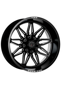 Emr 633-01 Matt Black Milling 20 inç 9 Kol Alaşımlı Jant 4 Adet