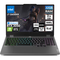 Lenovo LOQ 83DV00G5TBT23 Harici GeForce RTX 3050 Intel Core i7 13650HX 32 GB Ram 2 TB SSD 15.6 inç Full HD Windows 11 Pro Oyuncu Laptop