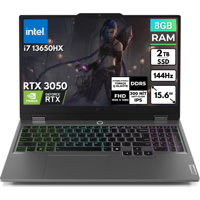 Lenovo LOQ 83DV00G5TBT26 Harici GeForce RTX 3050 Intel Core i7 13650HX 8 GB Ram 2 TB SSD 15.6 inç Full HD FreeDos Oyuncu Laptop