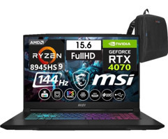 MSI Katana A15 AI B8VG-434XTRW38 Harici GeForce RTX 4070 AMD Ryzen 9 8945HS 96 GB DDR5 Ram 1 TB SSD 15.6 inç Full HD Windows 11 Home Oyuncu Laptop + WeblegelsinÇanta