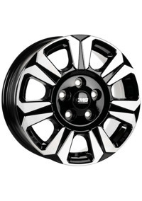 Cms 1469-05 Diamond Black Gloss 17 inç 7 Kol Çelik Jant 4 Adet