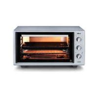 Stilevs Jett 4510 45 lt Izgaralı Klasik Fanlı Midi Fırın Gümüş