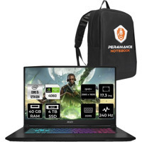 MSI Katana 17 B12VFK1031XTRP325 Harici GeForce RTX 4060 Intel Core i5 12450H 40 GB Ram 4 TB SSD 17.3 inç Full HD FreeDos Oyuncu Laptop + PER4 Çanta