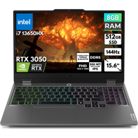 Lenovo LOQ 15IRX9 83DV00HSTBT56 Harici GeForce RTX 3050 Intel Core i7 13650HX 8 GB Ram 512 GB SSD 15.6 inç Full HD FreeDos Oyuncu Laptop