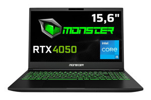 Monster Abra A5 V20.2.4 Harici GeForce RTX 4050 Intel Core i5 13500H 16 GB Ram 1 TB SSD 15.6 inç Full HD FreeDos Oyuncu Laptop
