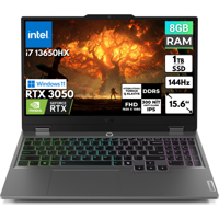 Lenovo LOQ 15IRX9 83DV00HSTBT6 Harici GeForce RTX 3050 Intel Core i7 13650HX 8 GB Ram 1 TB SSD 15.6 inç Full HD Windows 11 Pro Oyuncu Laptop