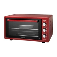 Simfer M4554 45 lt Izgaralı Klasik Fanlı Midi Fırın Kırmızı