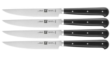 Zwilling Plastik Saplı Çelik Gövdeli 4 Parça Biftek Bıçak Seti
