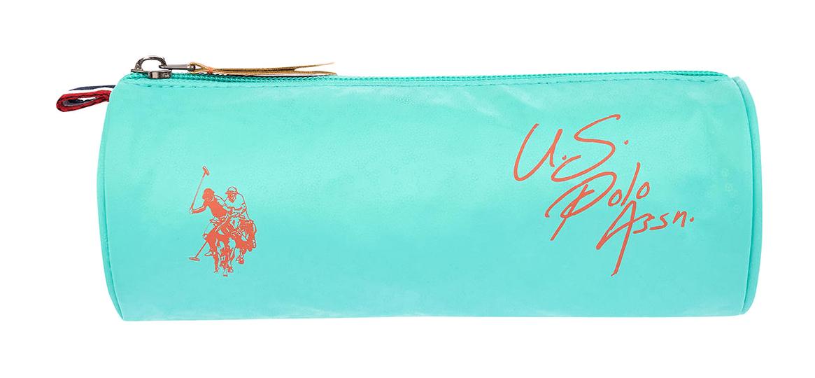U.S. Polo Assn. PLKLK24232 Turkuaz Düz Bez Tek Gözlü Silindir Cüzdan Kalemlik