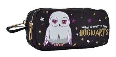 Harry Potter 2103 Çok Renkli Baskılı Bez Bölmeli Çift Gözlü Dikdörtgen Cüzdan Kalemlik
