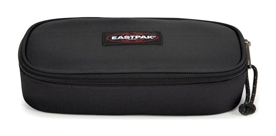 Eastpak Single EK717008 Siyah Düz Bez Tek Gözlü Oval Cüzdan Kalemlik