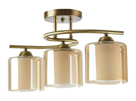 Felicity Mirror 2 Tekli Çok Renkli Ledli Modern Ahşap Mutfak-Salon Avize