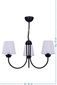 Özcan Aydınlatma 2715-80-20 Plata Tekli Altın Halka Eskitme Metal Salon-Oturma Odası Avize