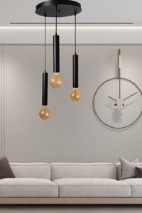 Noas Yl77-7001 Tekli Bej Ledli Modern Lazer Kesim Salon-Oturma Odası Avize