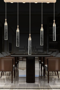 Apliqa Joren 3'lü Bej Metal Modern Metal Salon-Oturma Odası Avize