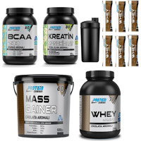 Protein Zamanı Çikolata Aromalı 60 Servis Kas Yapıcı Gainer 6000 gr Toz + Bcaa + Kreatin