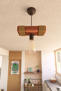 Gekahome Tekli Pembe Baskılı Modern Plastik Bebek-Çocuk Odası Avize
