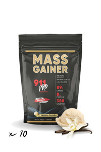 911 Pro Nutrition Vanilya Aromalı 10 Servis Kas Yapıcı Gainer 10x100 gr Toz