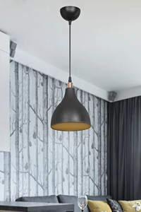Evlight Tekli Bej Rustik Hasır Salon-Oturma Odası Avize