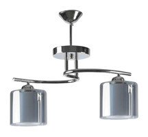 Trend Kitchen 2'li Siyah Kafes Otantik Metal Salon-Oturma Odası Avize