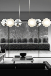 Apliqa Behir 4'lü Sarı Sarkıt Modern Metal Salon-Oturma Odası Avize