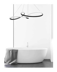 Özcan Aydınlatma 3219-1-32 Tekli Pembe Küre Modern Plastik Salon-Oturma Odası Avize