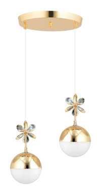 Hmydesign Nevol Tekli Sarı Eskitme Metal Salon-Oturma Odası Avize