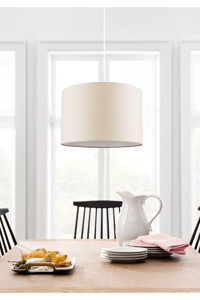 Heedwood Design 4'lü Kahverengi Halat Rustik Ahşap Salon-Oturma Odası Avize