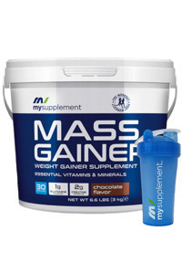 Mysupplement Çikolata Aromalı 30 Servis Kilo Aldırıcı Gainer 3000 gr Toz