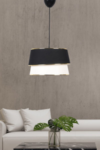 Handmade Tekli Kahverengi Sarkıt Modern Cam Salon-Oturma Odası Avize