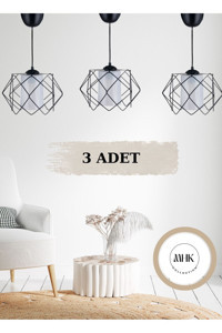 Lüks Avize Jade 4'lü Altın Metal Modern Metal Mutfak Avize