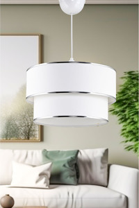 Elektroyou Tekli Siyah Ledli Modern Alüminyum Salon-Oturma Odası Avize