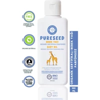 Pureseed Natural Organik Ayçiçek Yağlı Aspirli Organik Zeytinli Lavantalı Tatlı Bademli Jojoba Yağlı Bebek Masaj Yağı 100 ml