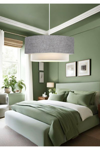 Hegza Lighting Tekli Beyaz Ledli Modern Alüminyum Antre-Hol Avize