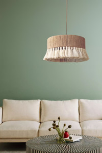 Homing House Tekli Siyah Kumaş Modern Kumaş Salon-Oturma Odası Avize