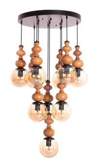 Tt Aydınlatma Tt025-Kr Tekli Gri Ledli Modern Alüminyum Salon-Oturma Odası Avize