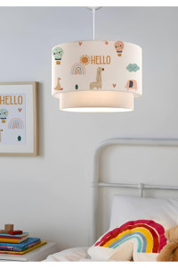 Heedwood Design 6'lı Kahverengi Halat Rustik Halat Mutfak-Salon Avize