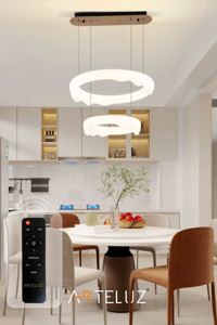 Arteluz Tekli Siyah Metal Modern Alüminyum Salon-Oturma Odası Avize