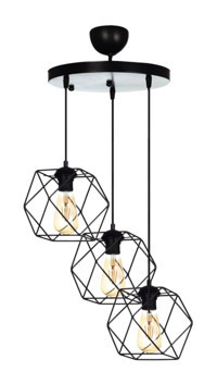 Özçelik 5'li Siyah Modern Metal Salon Avize
