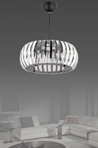 Hmydesign Hnmd-42 3'lü Siyah Eskitme Metal Salon Avize