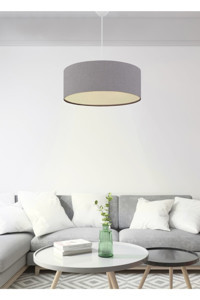 Hegza Lighting Cometa Tekli Gri Ledli Modern Alüminyum Salon-Oturma Odası Avize