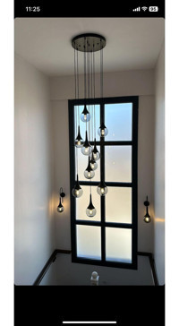 Begüsa No:1 Tekli Beyaz Sarkıt Modern Ahşap Salon-Oturma Odası Avize