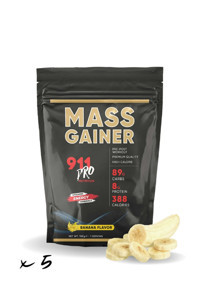 911 Pro Nutrition Muz Aromalı 5 Servis Kas Yapıcı Gainer 5x100 gr Toz