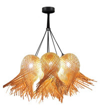 Onay Avize Tekli Yeşil Kumaş Modern Kumaş Salon-Oturma Odası Avize