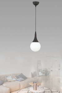 Eslight E64S 3'lü Siyah Plastik Modern Plastik Mutfak Avize