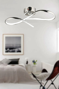 Light House Helezon Tekli Bej Metal Modern Krom Mutfak Avize